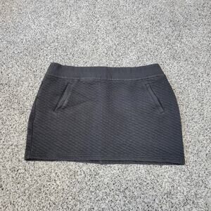 COLUMBIA Gray Quilted Texture Tennis Activewear Skirt Size Large